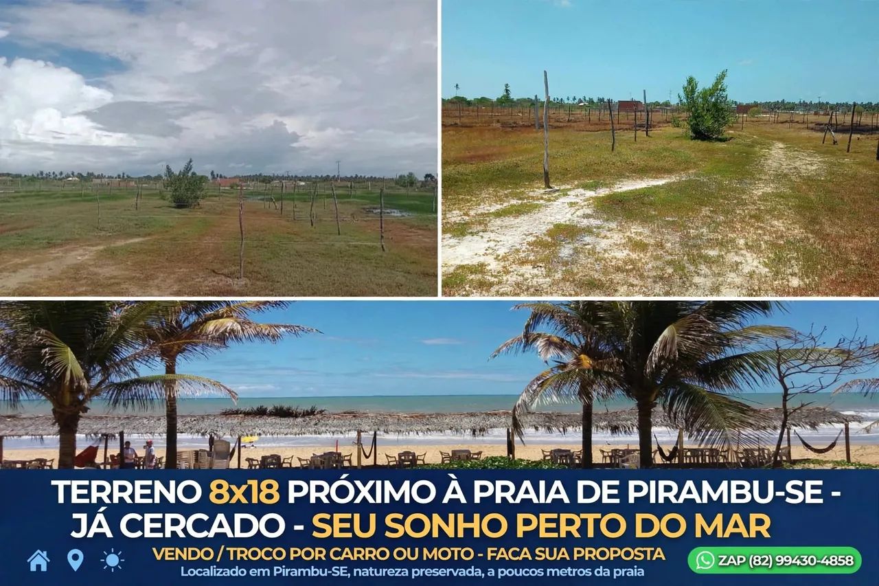 Terreno 8x 18 vendo ou troco.