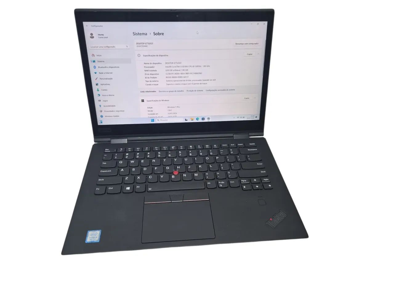 Notebook Lenovo Thinkpad Yoga 2 em 1