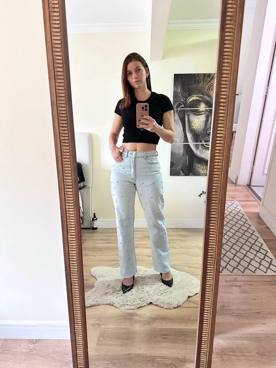 Calça jeans reta AMARO - Foto 3