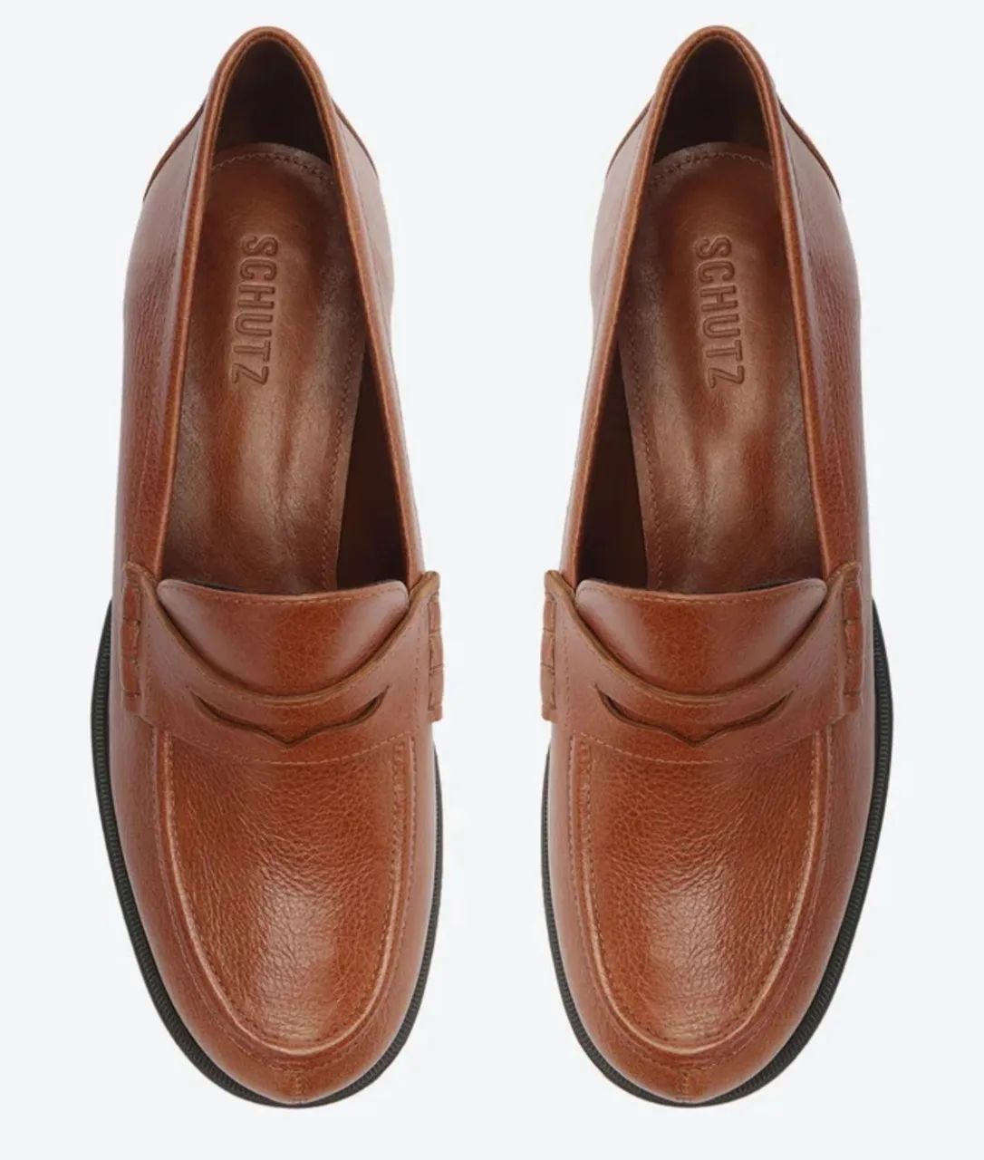 Mocassim Feminino Marrom 100% Couro- SCHUTZ
