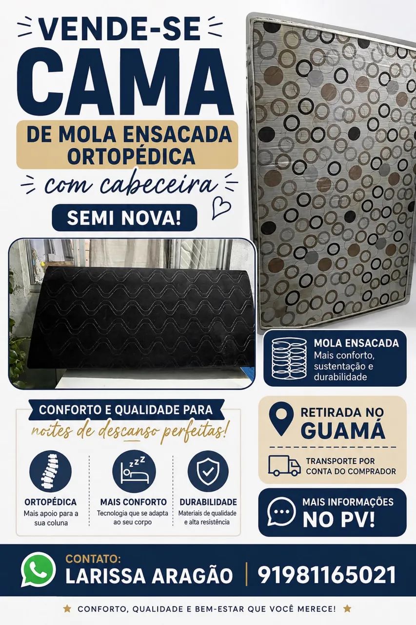 Venda de cama e acessório 