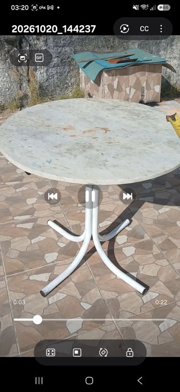 Mesa de tampo de mármore  - Foto 4