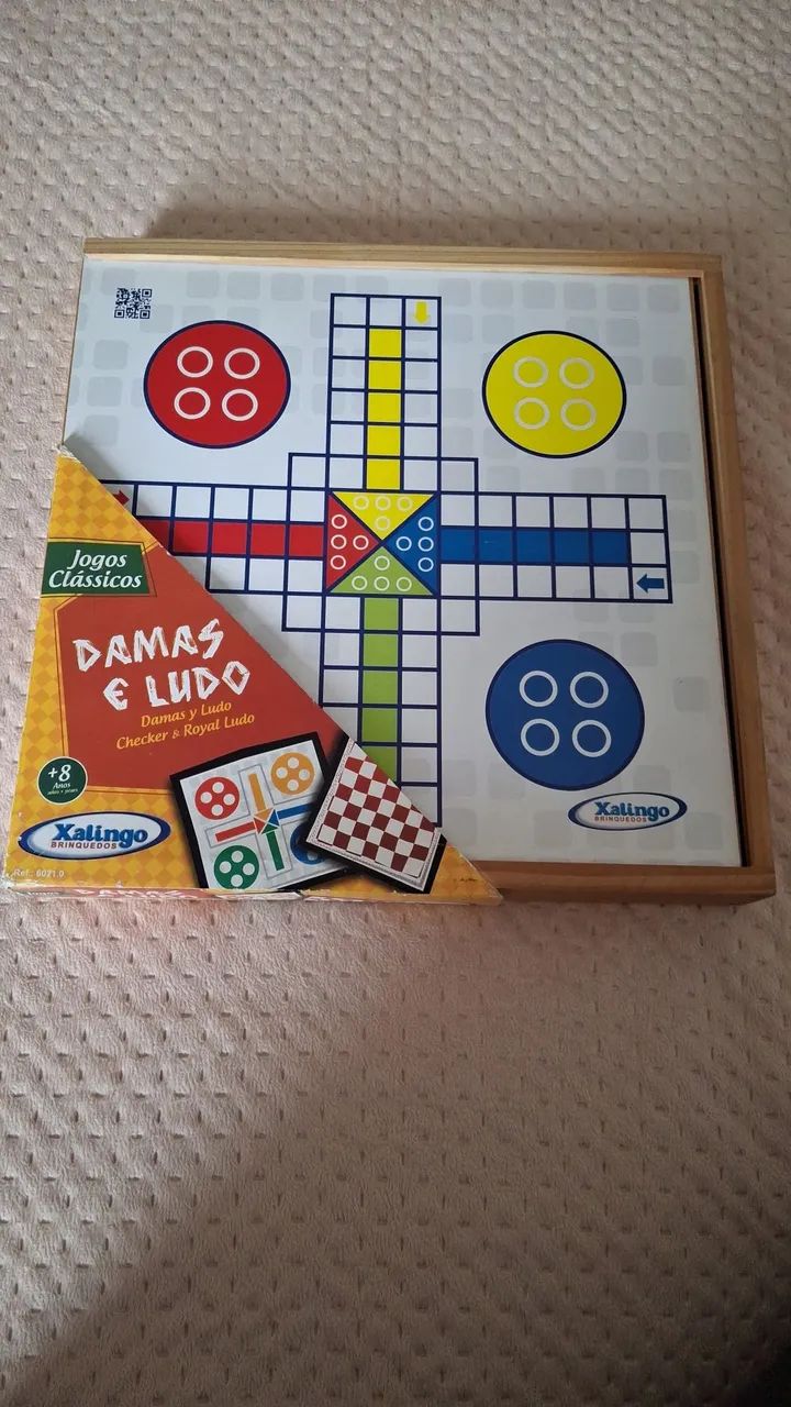 Jogo tabuleiro DAMA E LUDO