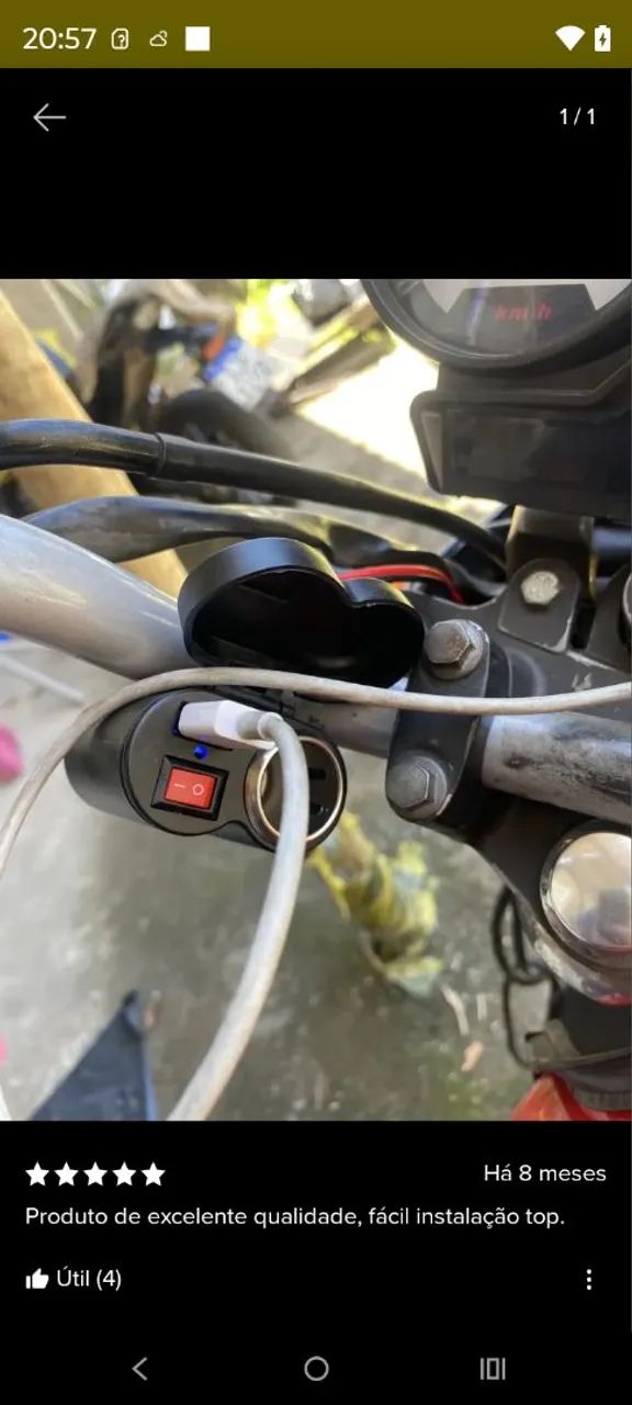 Tomada USB 12v
