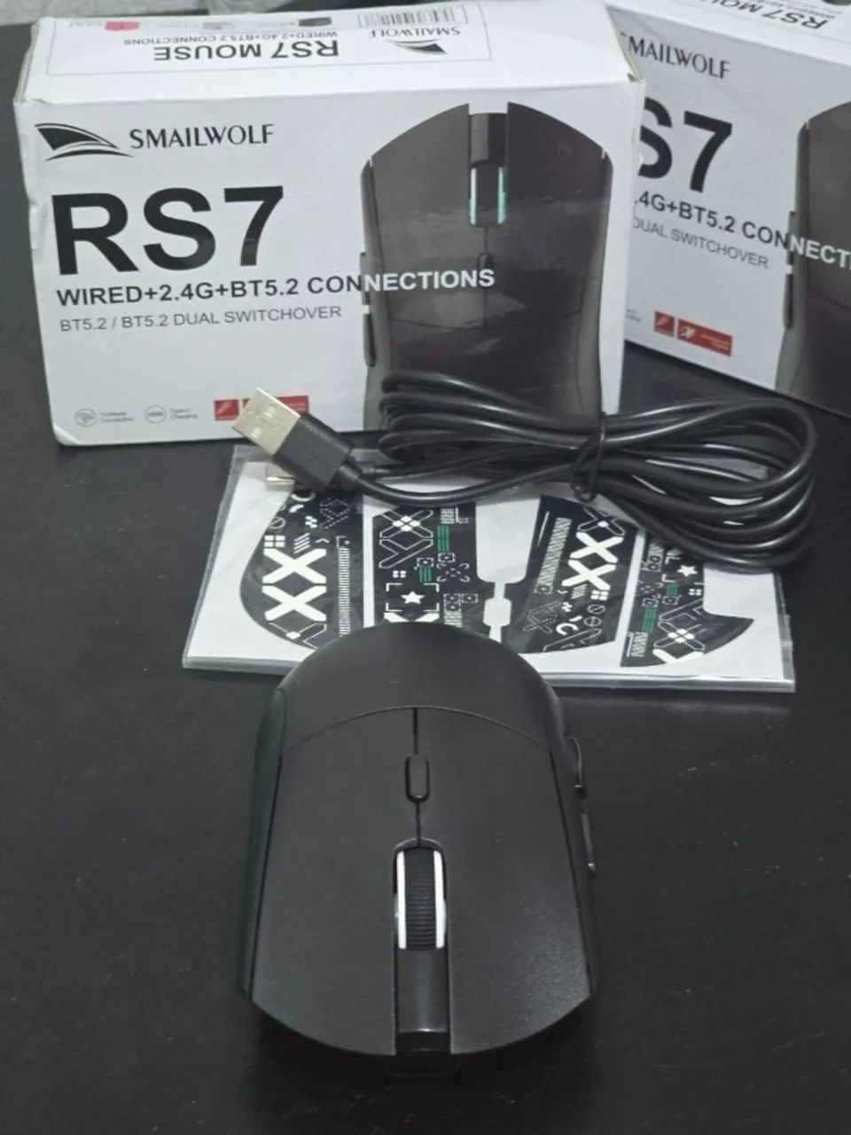Mouse gamer SMAILWOLF RS7 PAW3311  - Foto 4