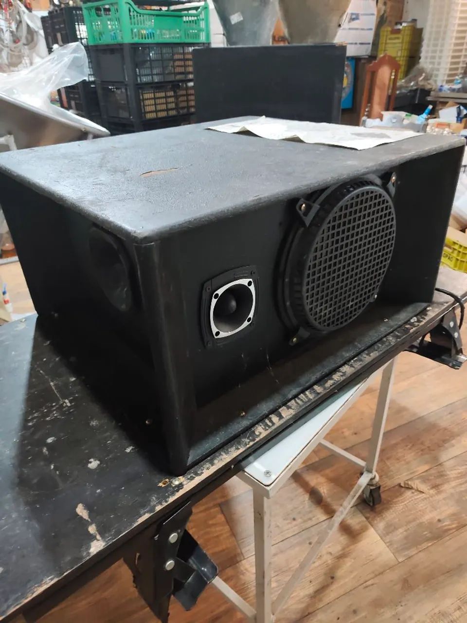 Caixa Som e Módulo Propaganda Quadrilatera 10 Polegadas Sturdy com modulo e rack<br> - Foto 2