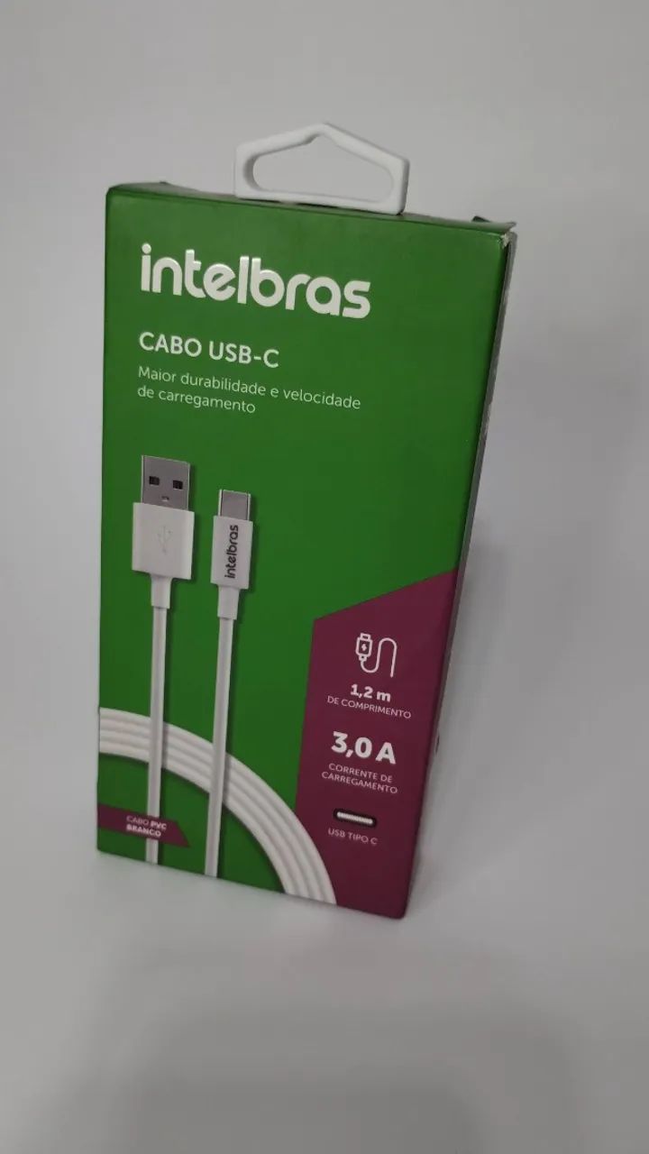Cabo USB-C em nylon 1,5 m - Original Intelbras - Foto 2