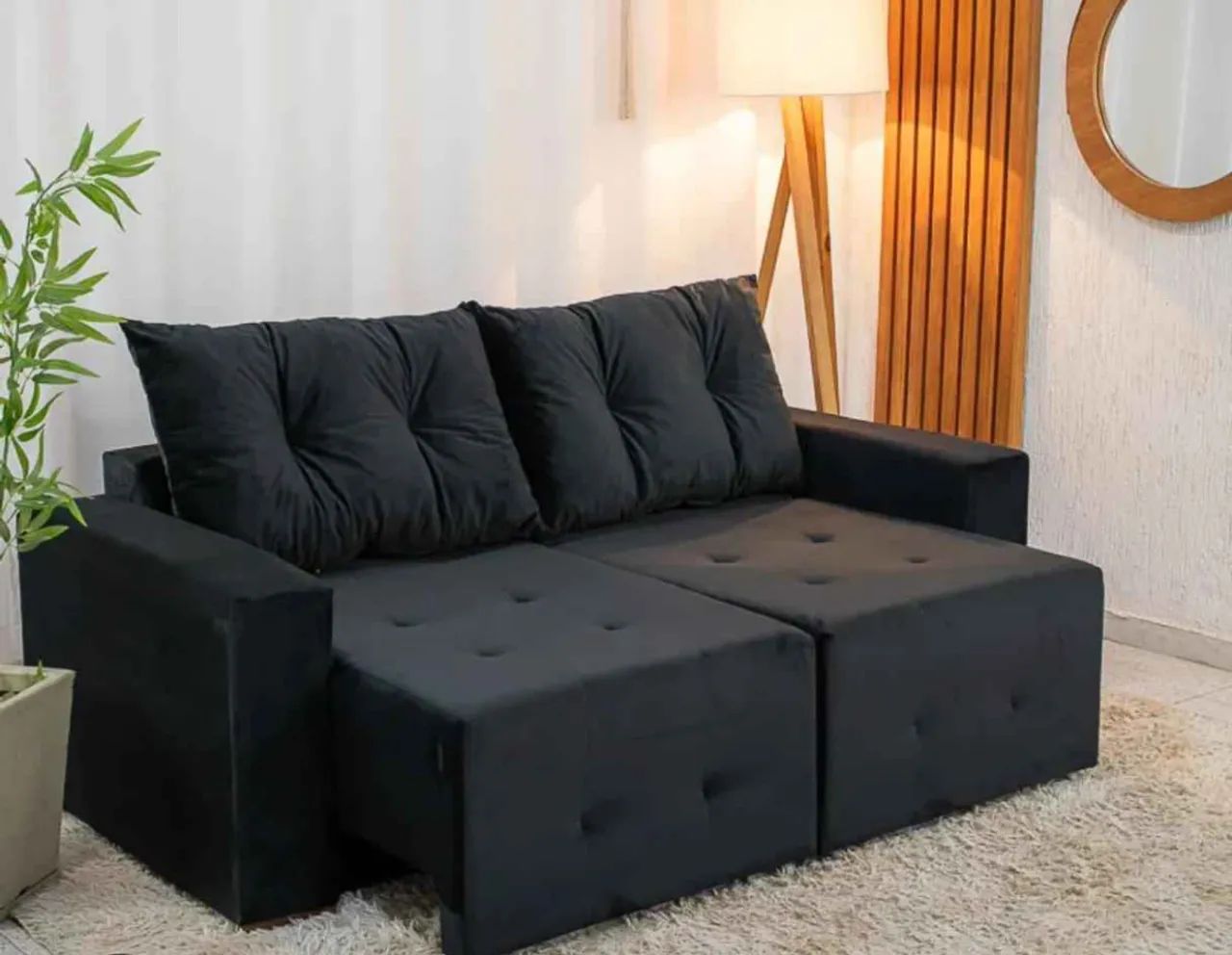 R$769,99 Sofá Retrátil 1.80 largura 