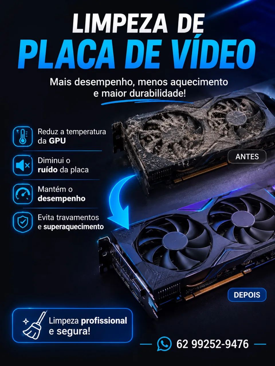 Limpeza de placa de vídeo 