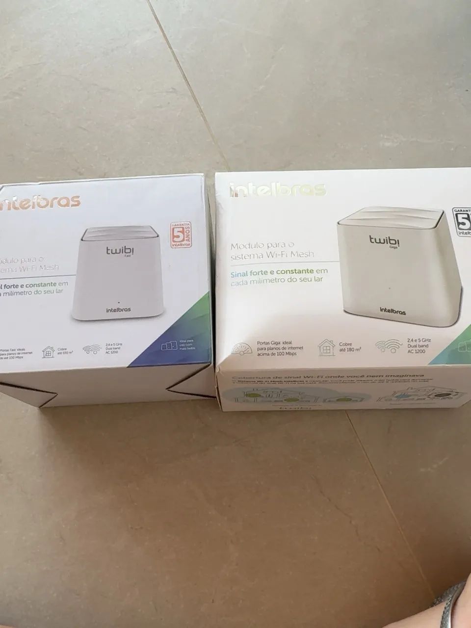 Kit 2x Intelbras Twibi Fast Wi-Fi Mesh - na caixa