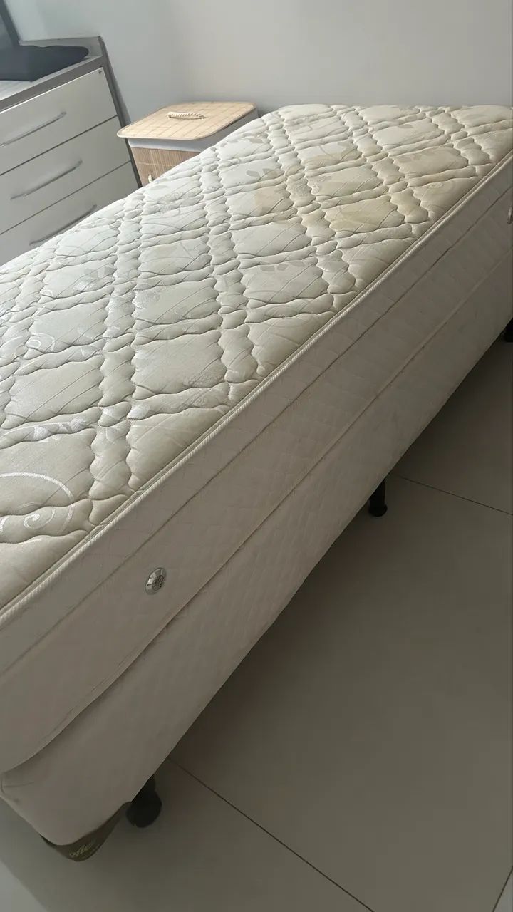 Conjuto de cama box Sommier solteiro - Foto 3