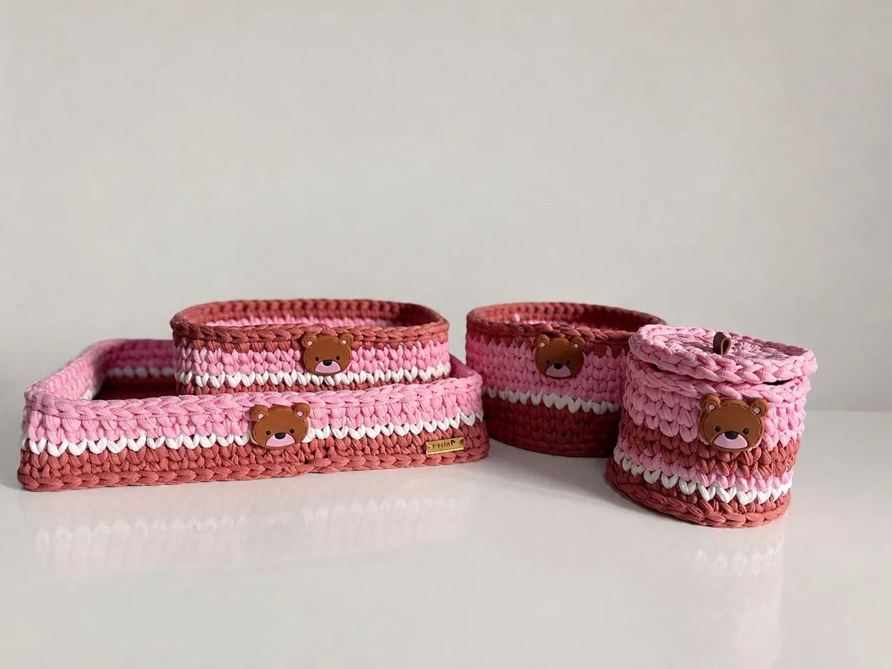 Kit Higiene Crochê - Menina  - Foto 2