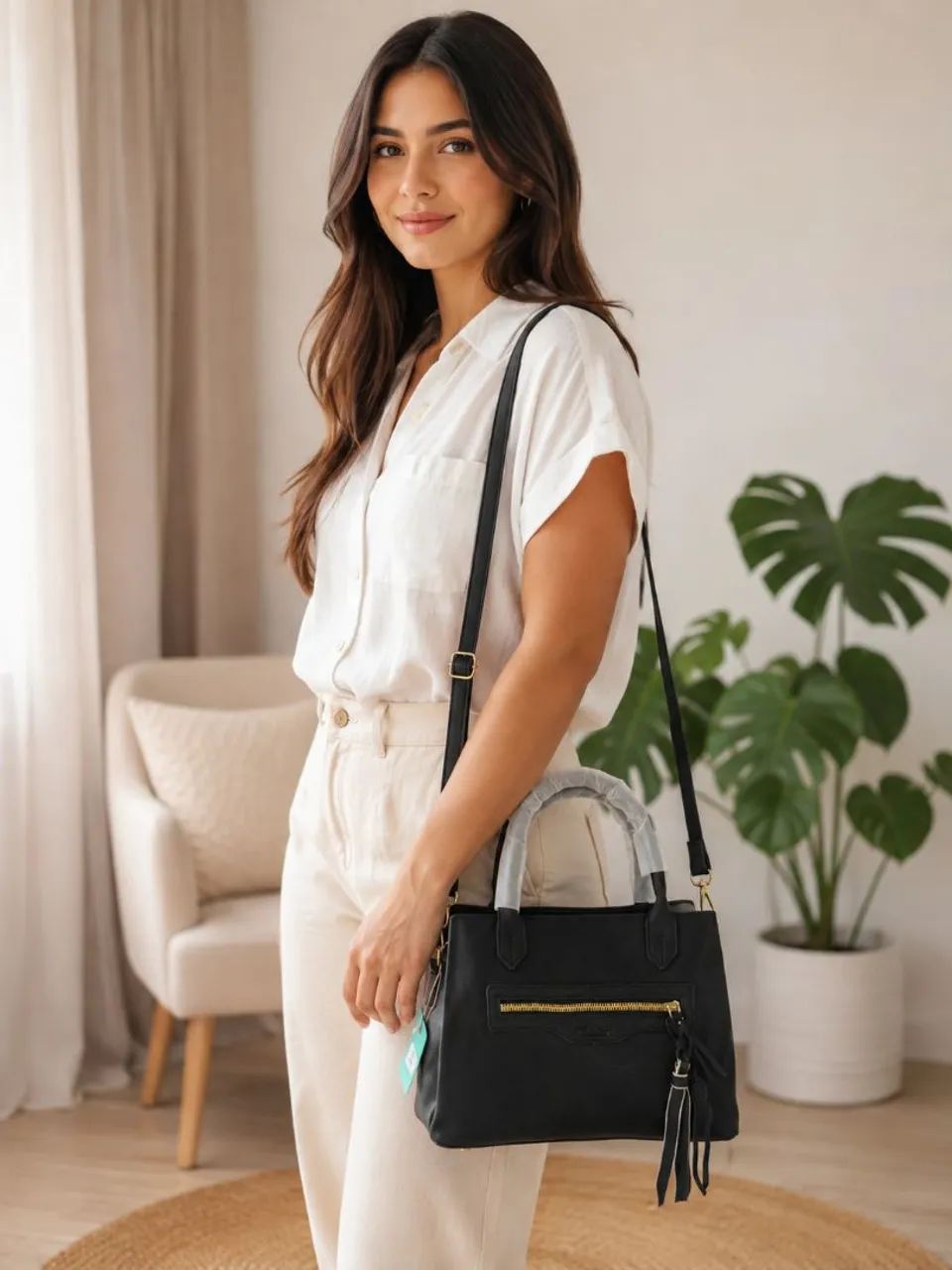 Bolsa Média com alça feminina  - Foto 5