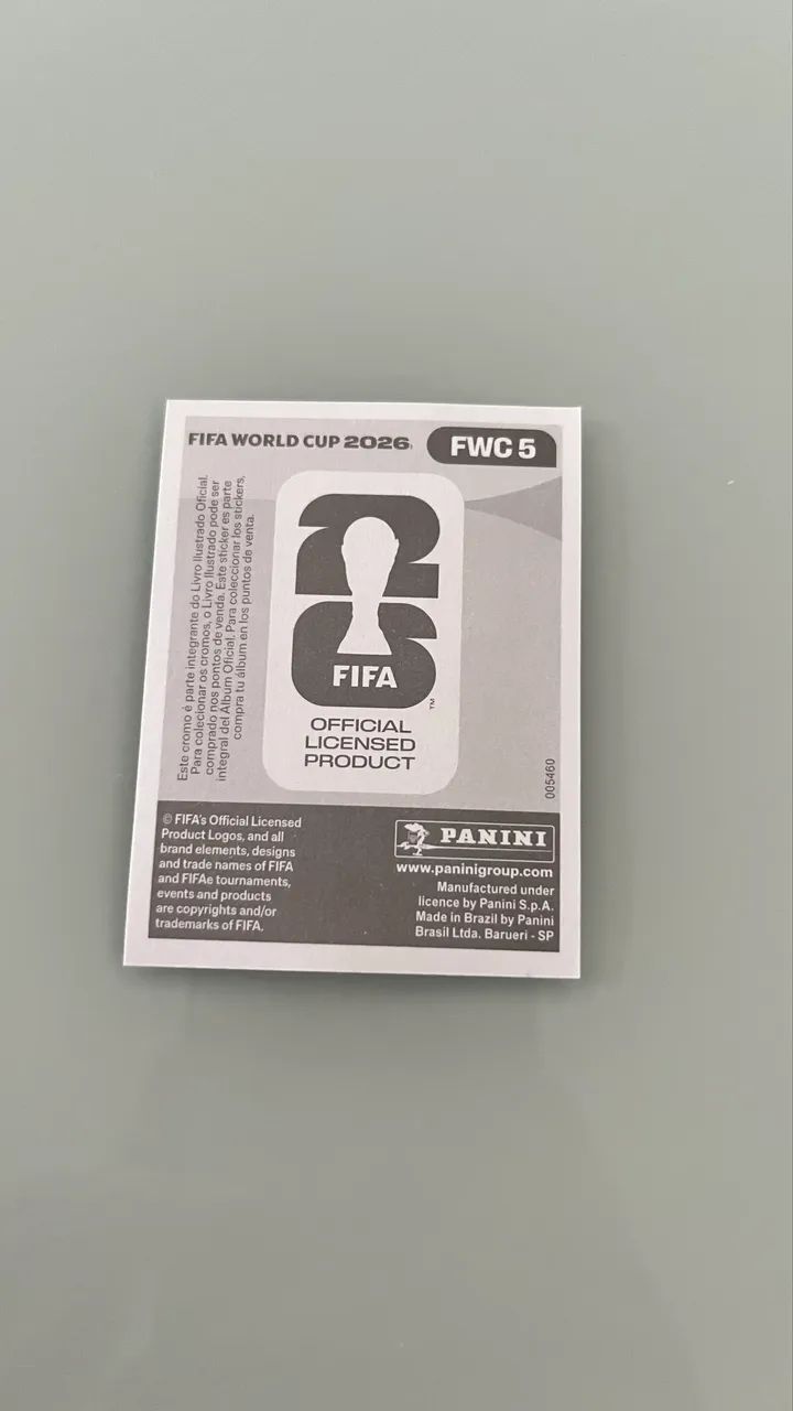 Figurinha FWC 5 Bola Copa do Mundo Panini 2026  - Foto 3