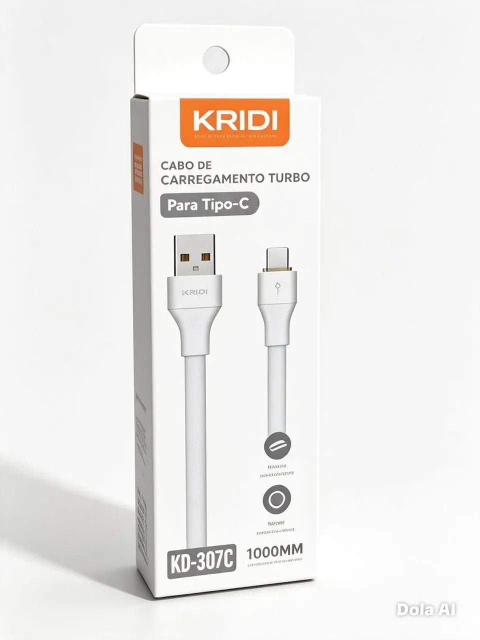 Cabo de Carregamento Turbo Kridi Tipo C KD307C - Foto 2