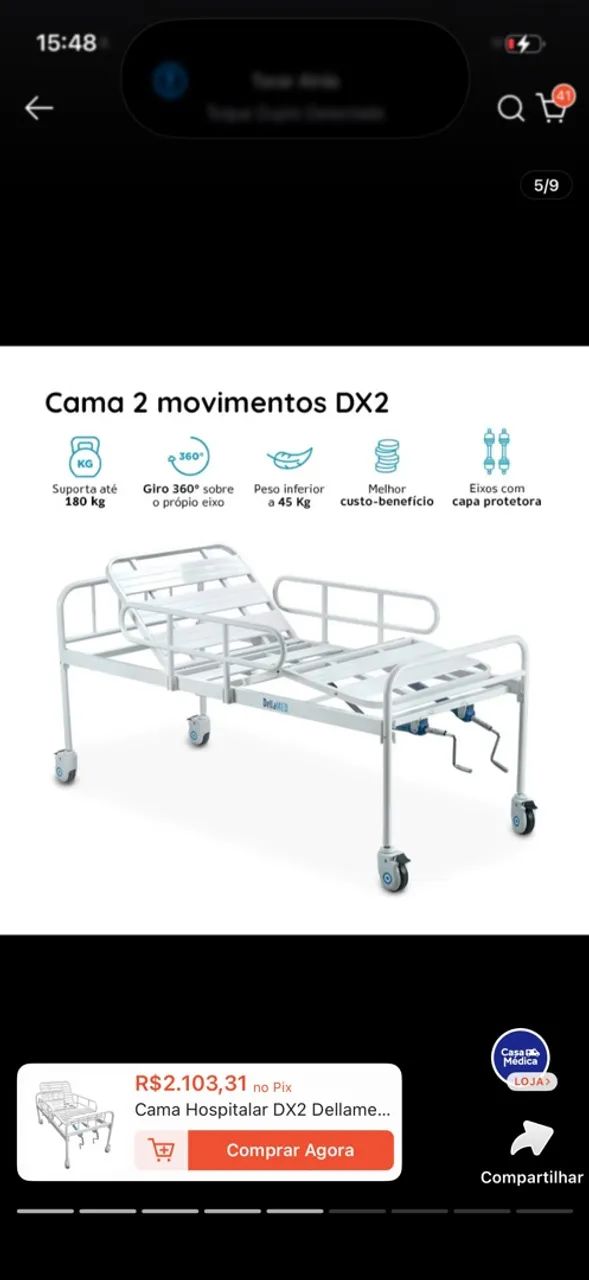 Cama hospitalar  - Foto 2