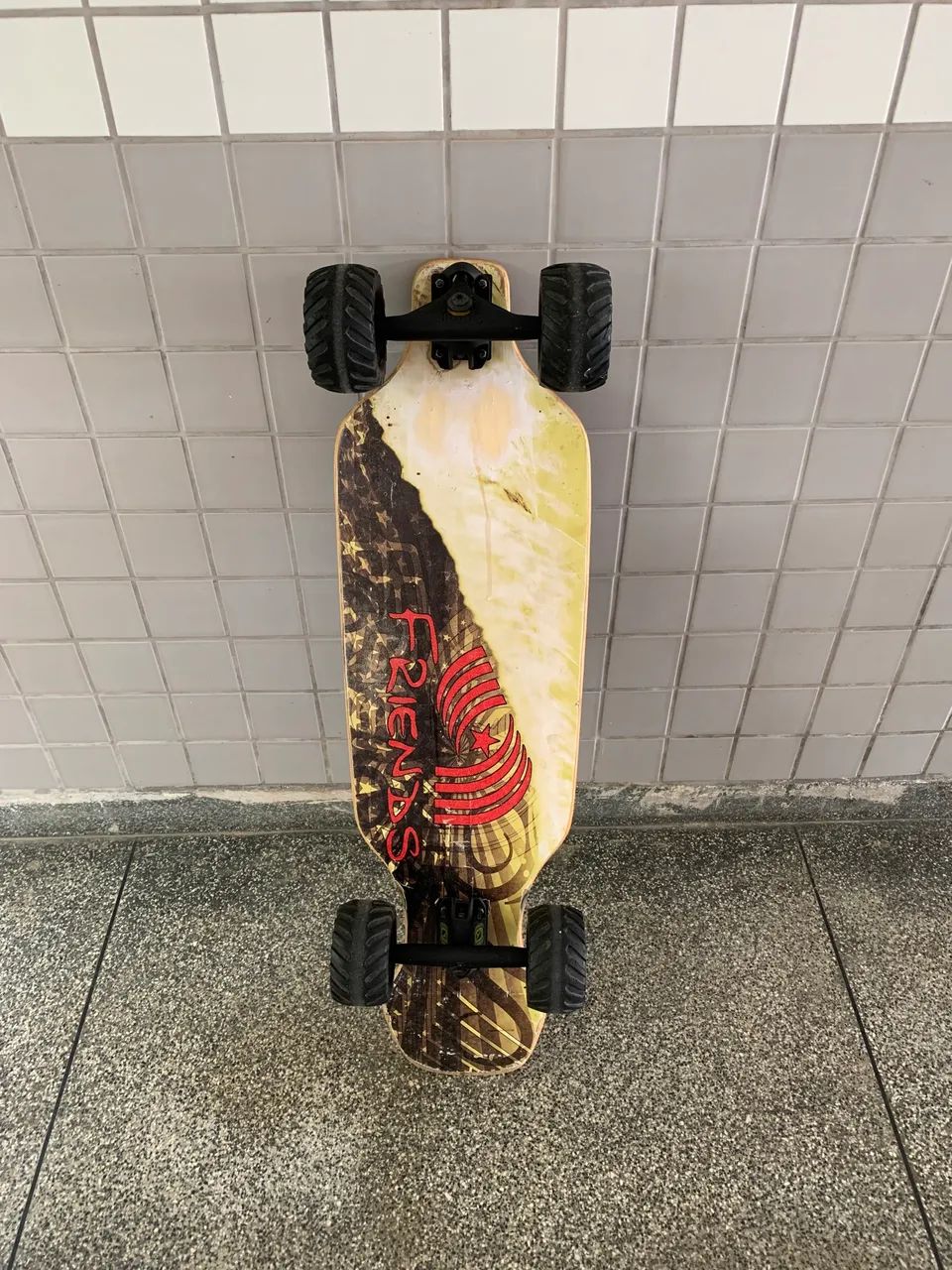 Skate longboard downhill.