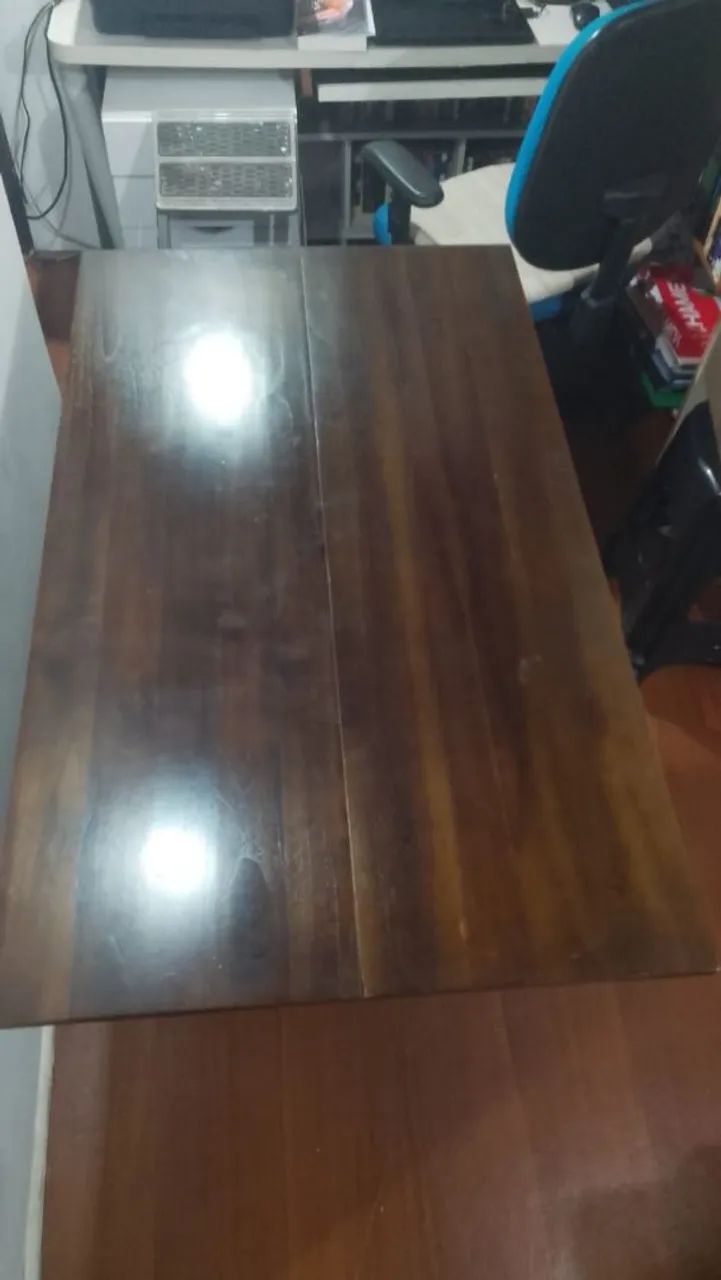 Mesa de jantar madeira dobrável  - Foto 5