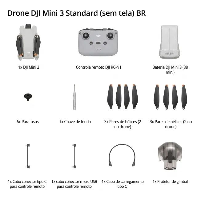 Drone Dji Mini 3 - Caixa Lacrada - Foto 2