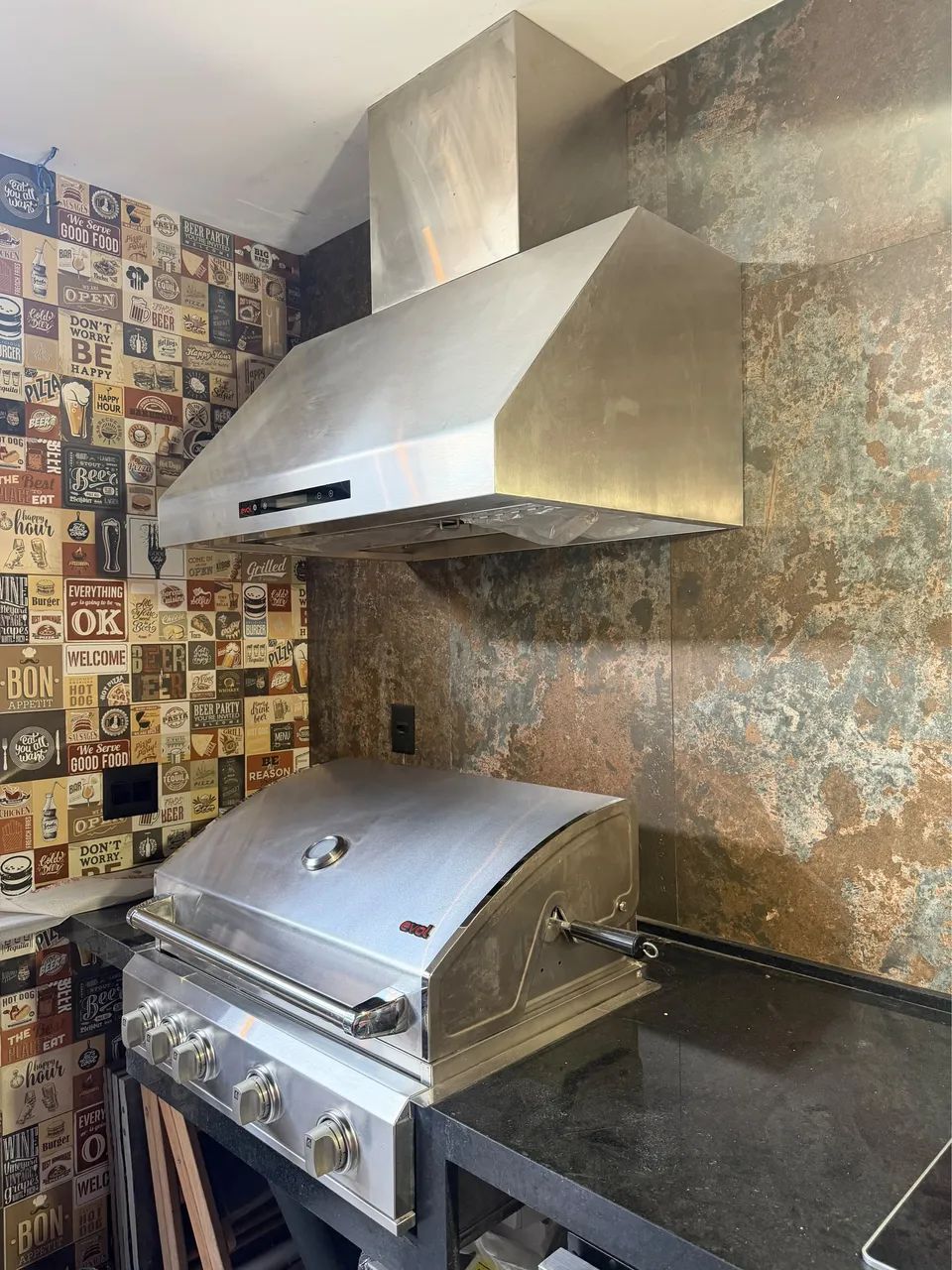 CHURRASQUEIRA INOX A GÁS + COIFA EVOL  - Foto 4