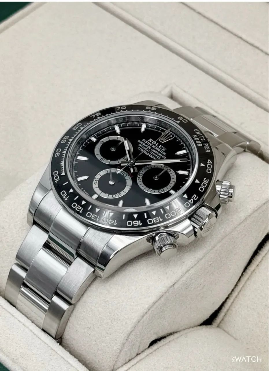 VENDO RELÓGIO Rolex  Daytona Black na versão CLONE base ETA Automático + Caixa completo 