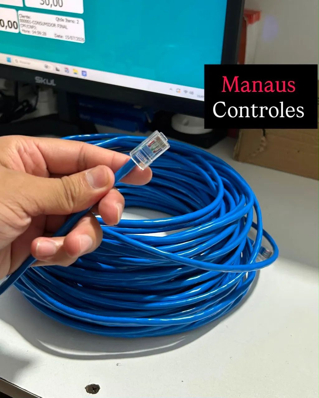 Cabo de rede para internet 30 metros 