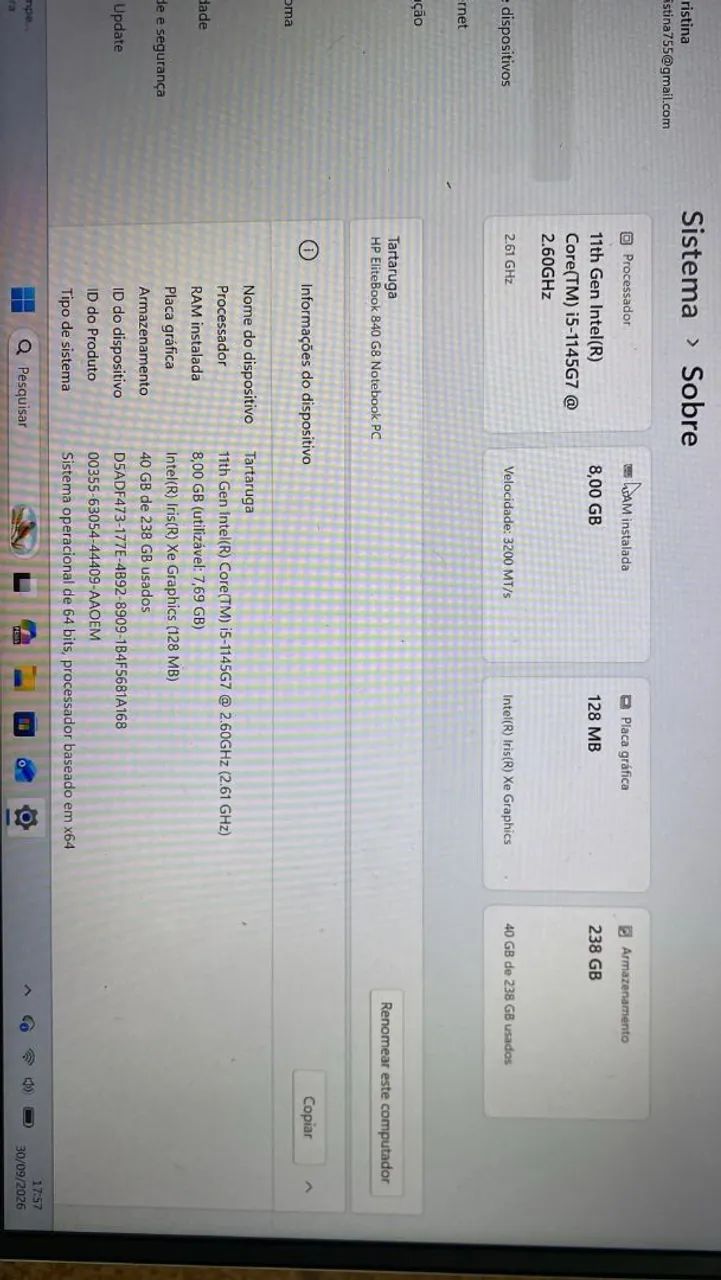 NOTEBOOK HP ELITEBOOK 840 GB + Bolsa  - Foto 4