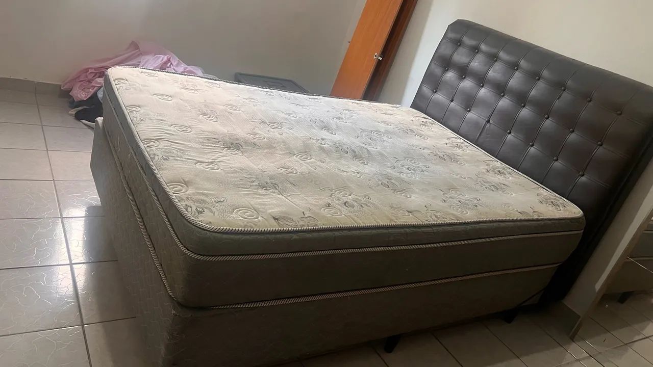 Cama casal box cabeceira 