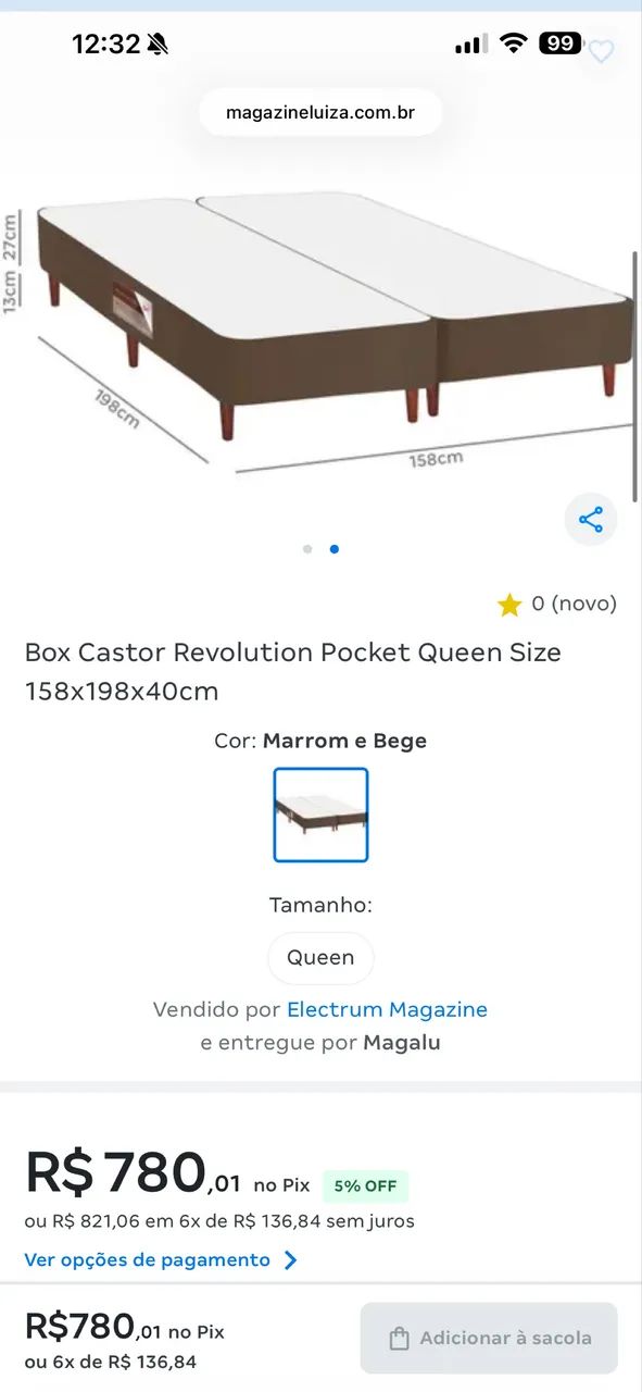 Box de cama queen castor - Foto 3
