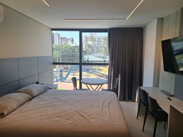 Flat mobiliado 24m2, pe na areia, vista mar, Intermares - Foto 3