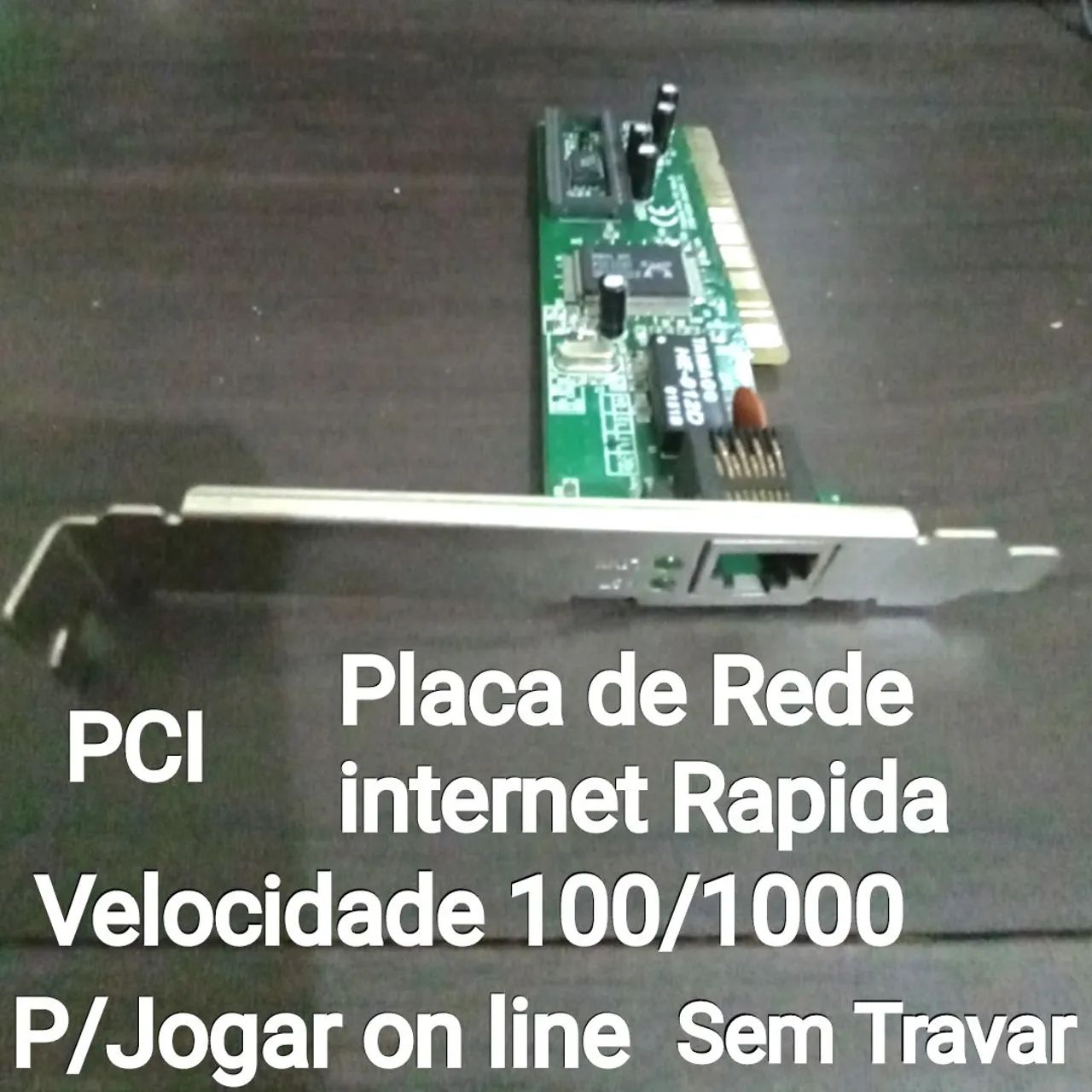 Placa de Rede internet Rápida PCI 100/1000
