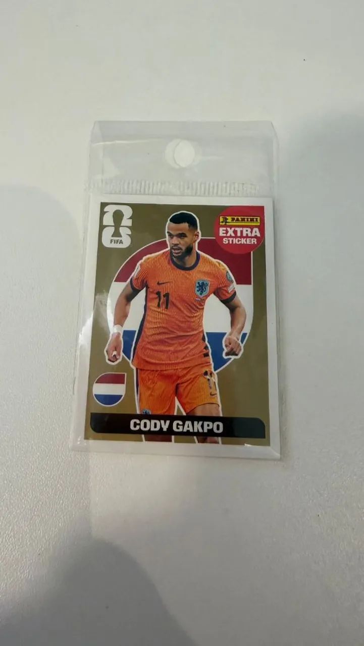 Extra sticker Cody Gakpo dourada da copa de 2026