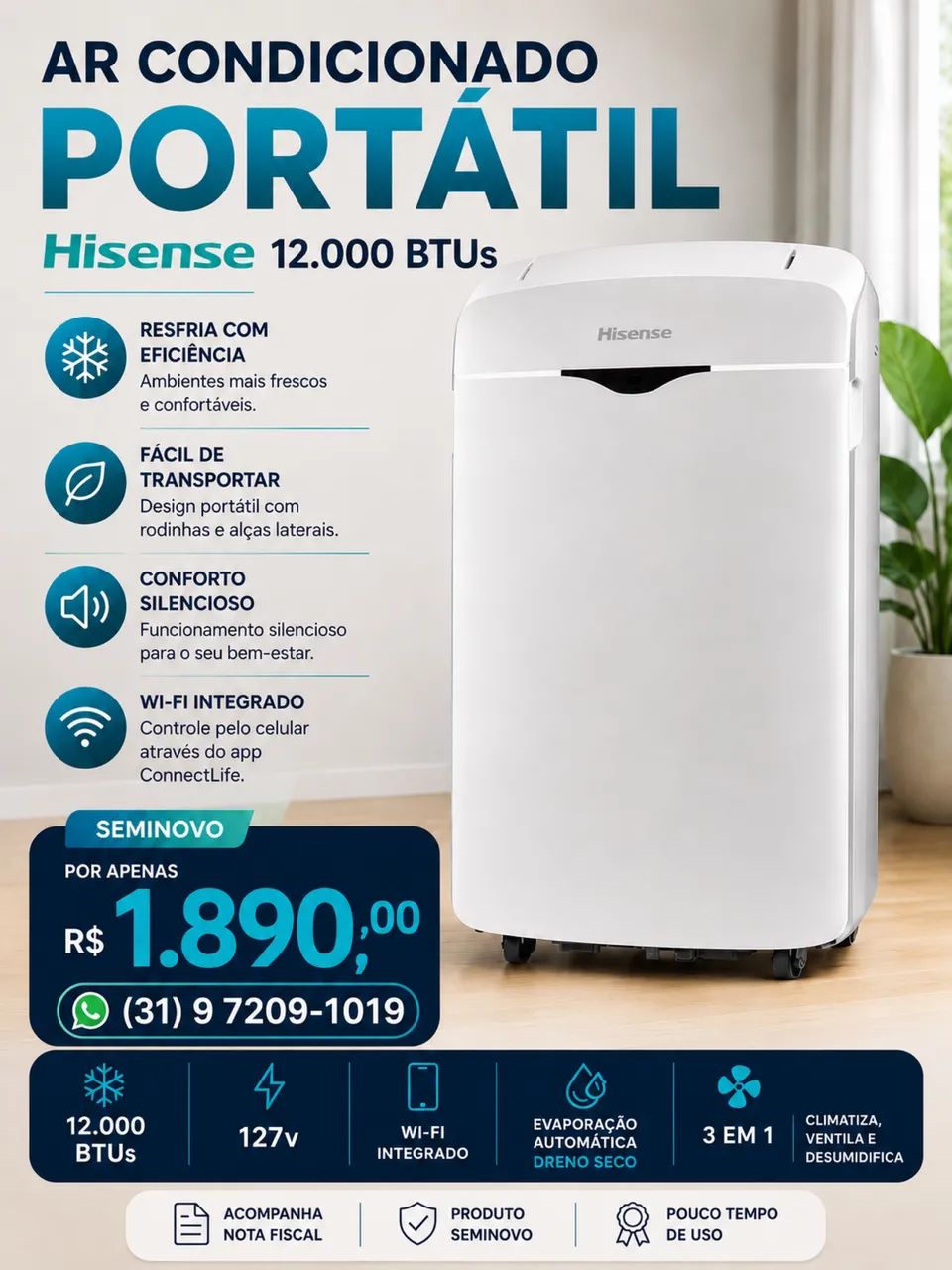 Ar condicionado Portátil 