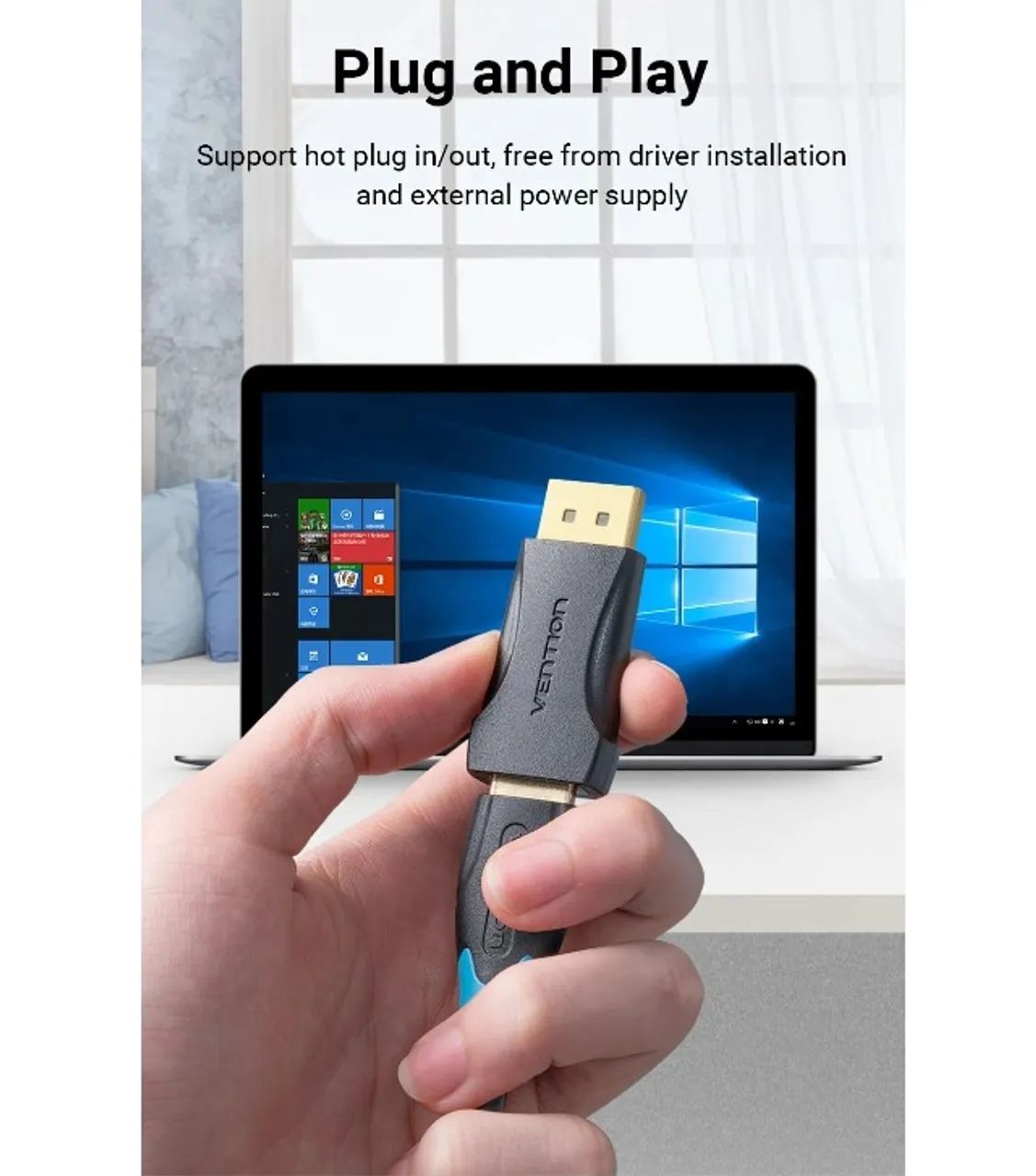 Adaptador DisplayPort para HDMI 4k 60hz/ 1080p - Foto 5