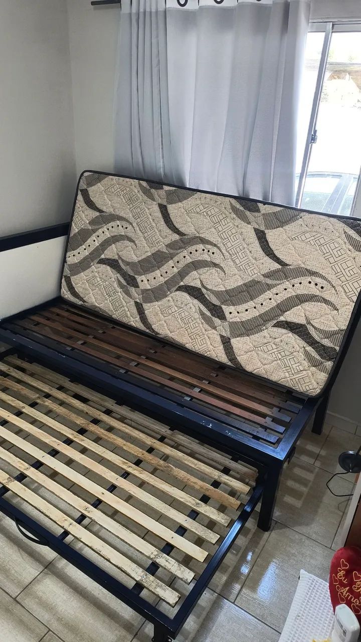 Cama de solteiro(bicama) feita de ferro  - Foto 2