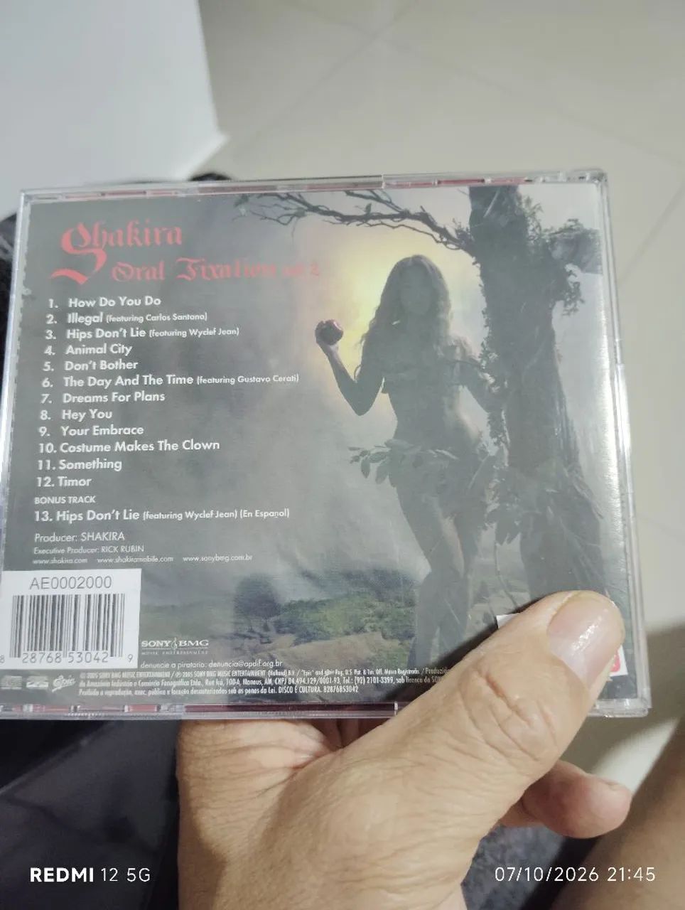 CD SHAKIRA ORAL FIXATION VL2 - CDs, DVDs etc - Centro, Diadema