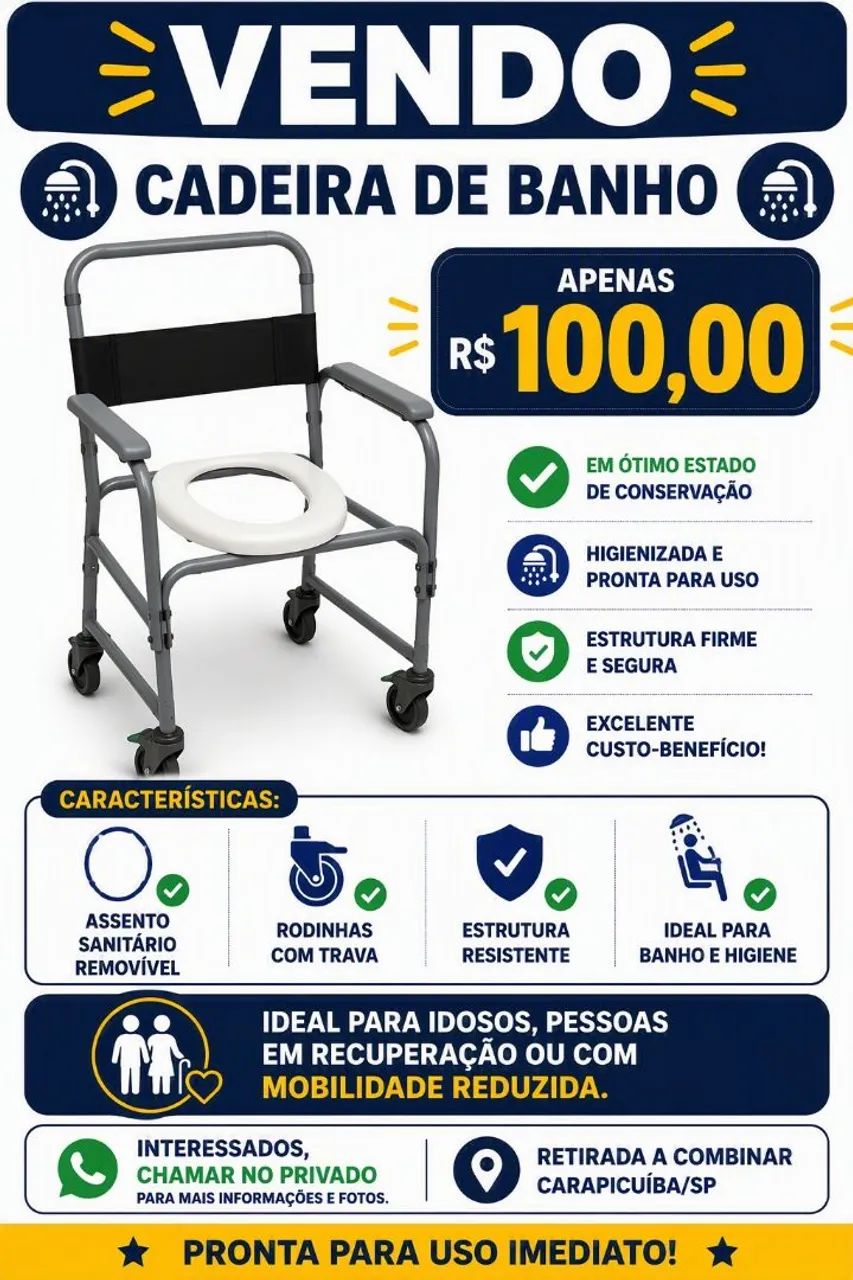 Cadeira de banho 