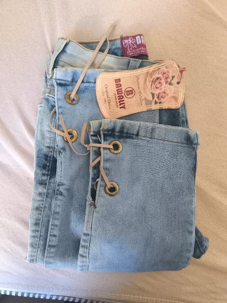 Calça jeans  tamanho 36-38 - Foto 2