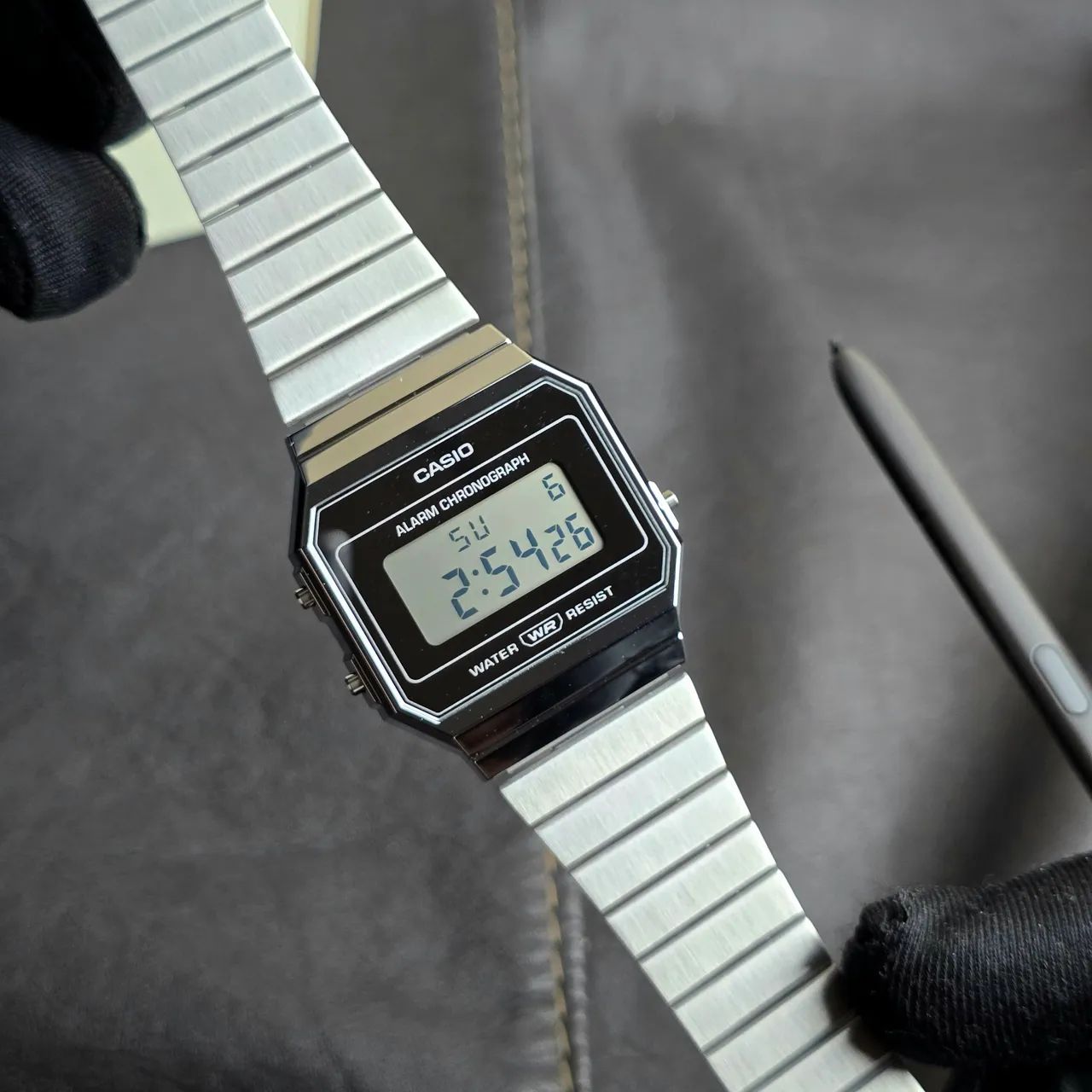 Casio A700WEV prata espelhado  - Foto 4