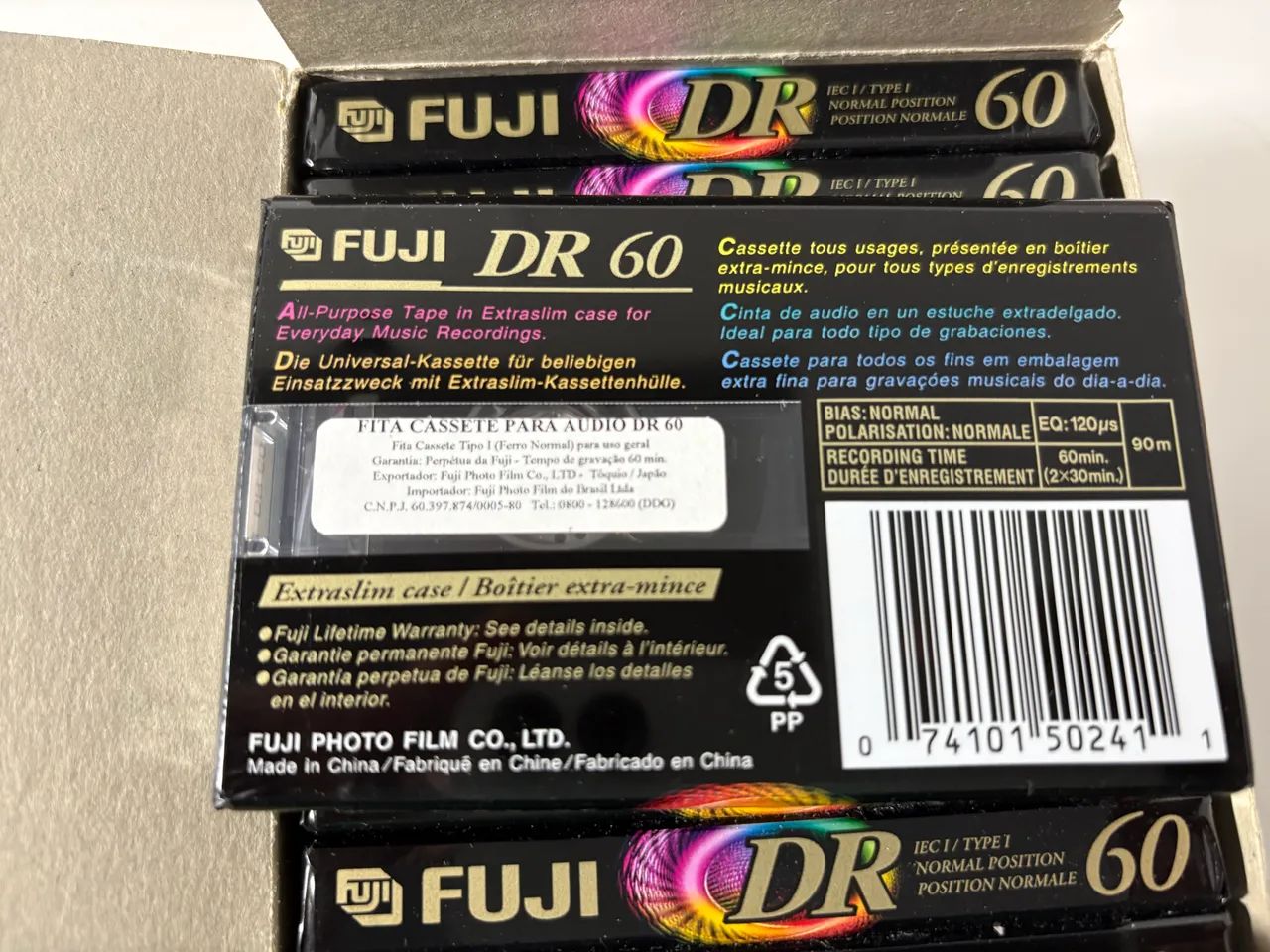 Fita cassete Fuji DR I 60 (caixa 10un) - Foto 4