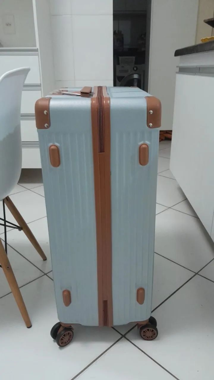 Mala de Viagem Palazzio Rigida 360 Santino G - APLV191G Cor: Prata - Foto 4