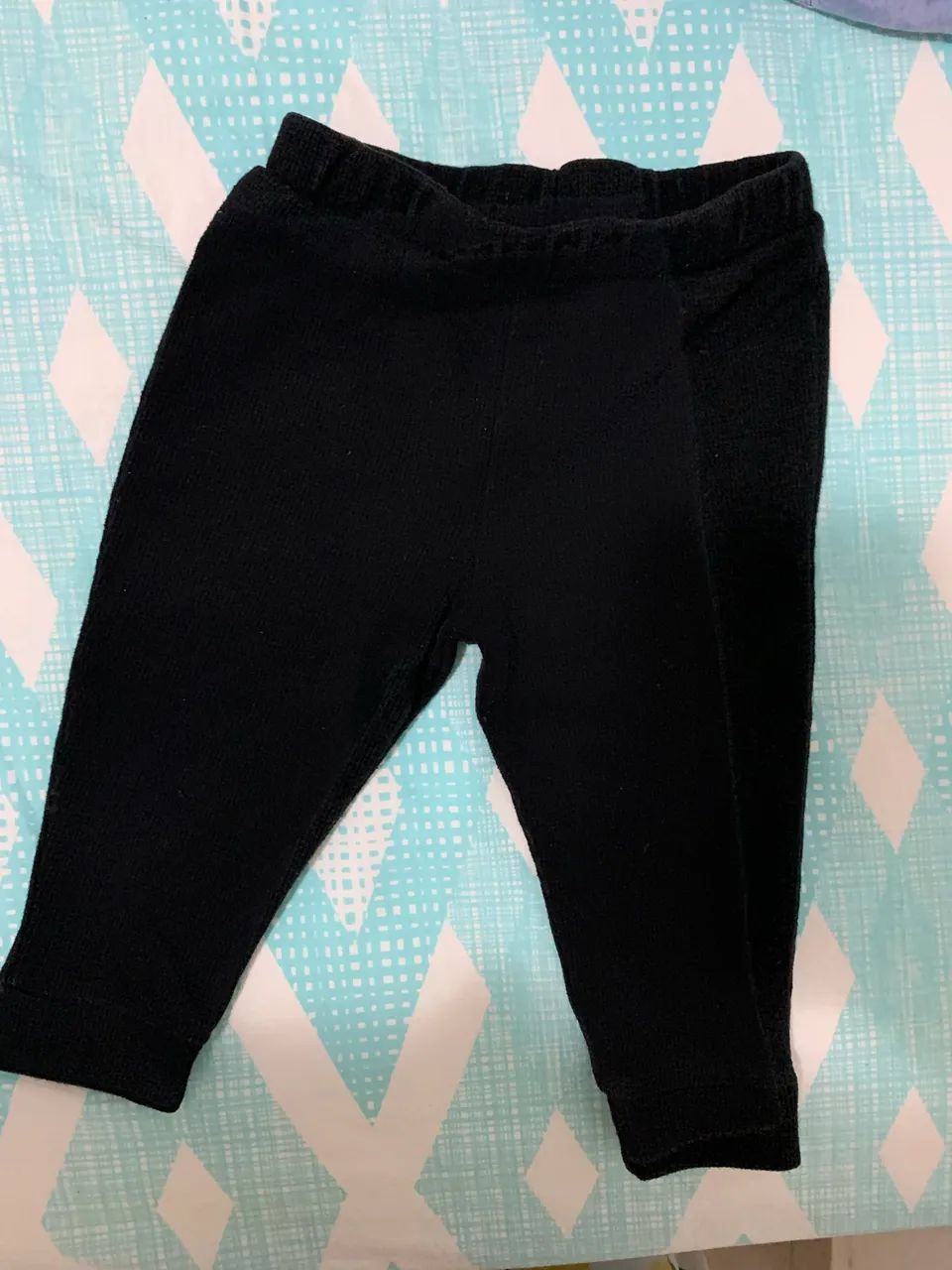 Calça preta para bebê 1 até 1 ano 