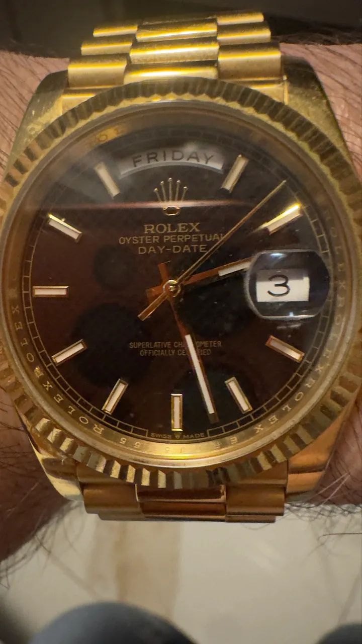 Rolex Presidente Date Just Clean Super Clone - Foto 3