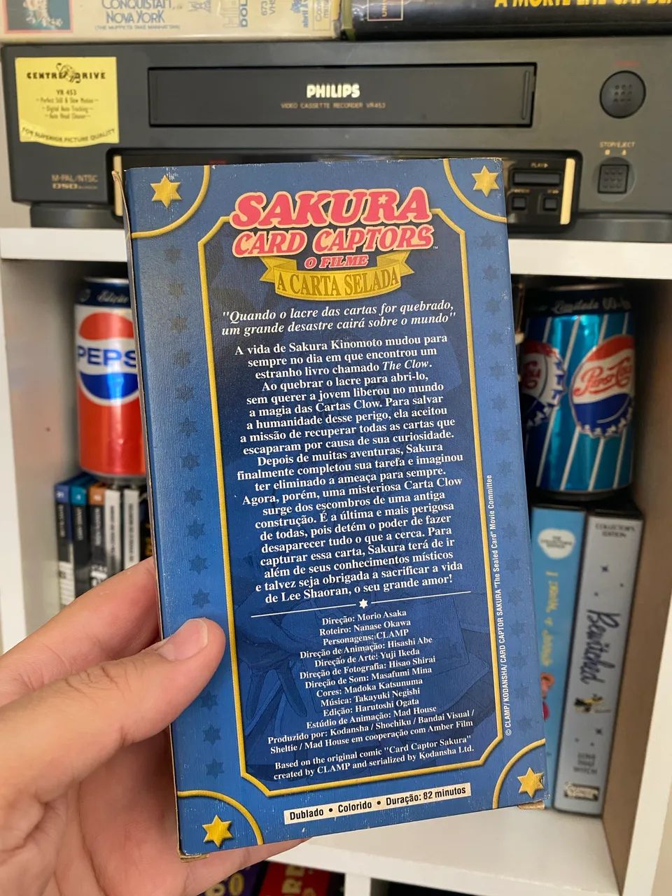 Fita VHS Sakura Card Captors: O Filme - A Carta Selada - Anime