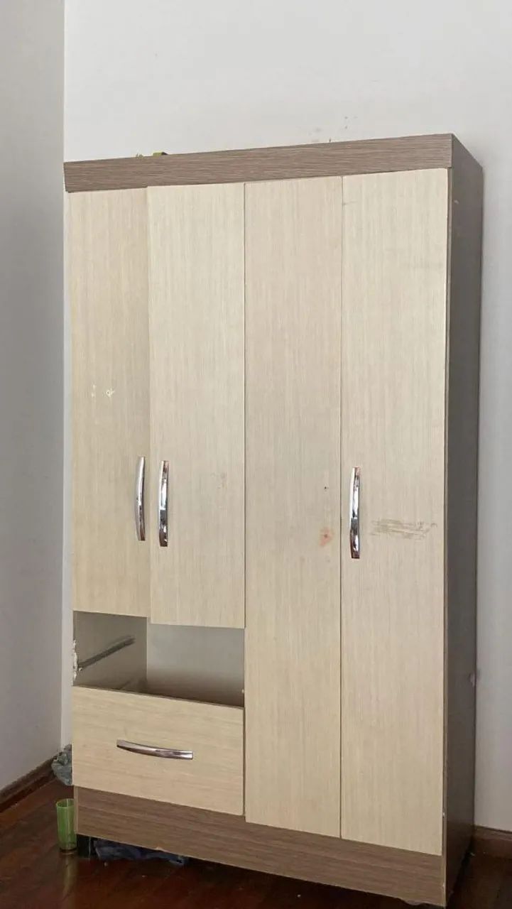 Vendo kit guarda roupa mesa e cama de solteiro65704321648130121