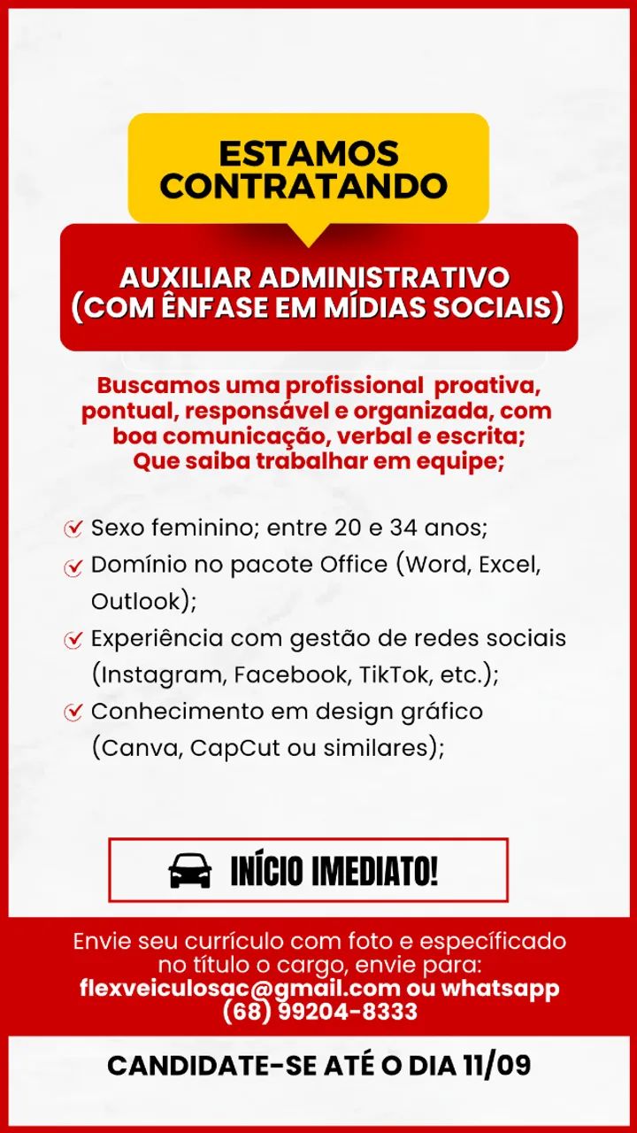 VAGA DE EMPREGO 
