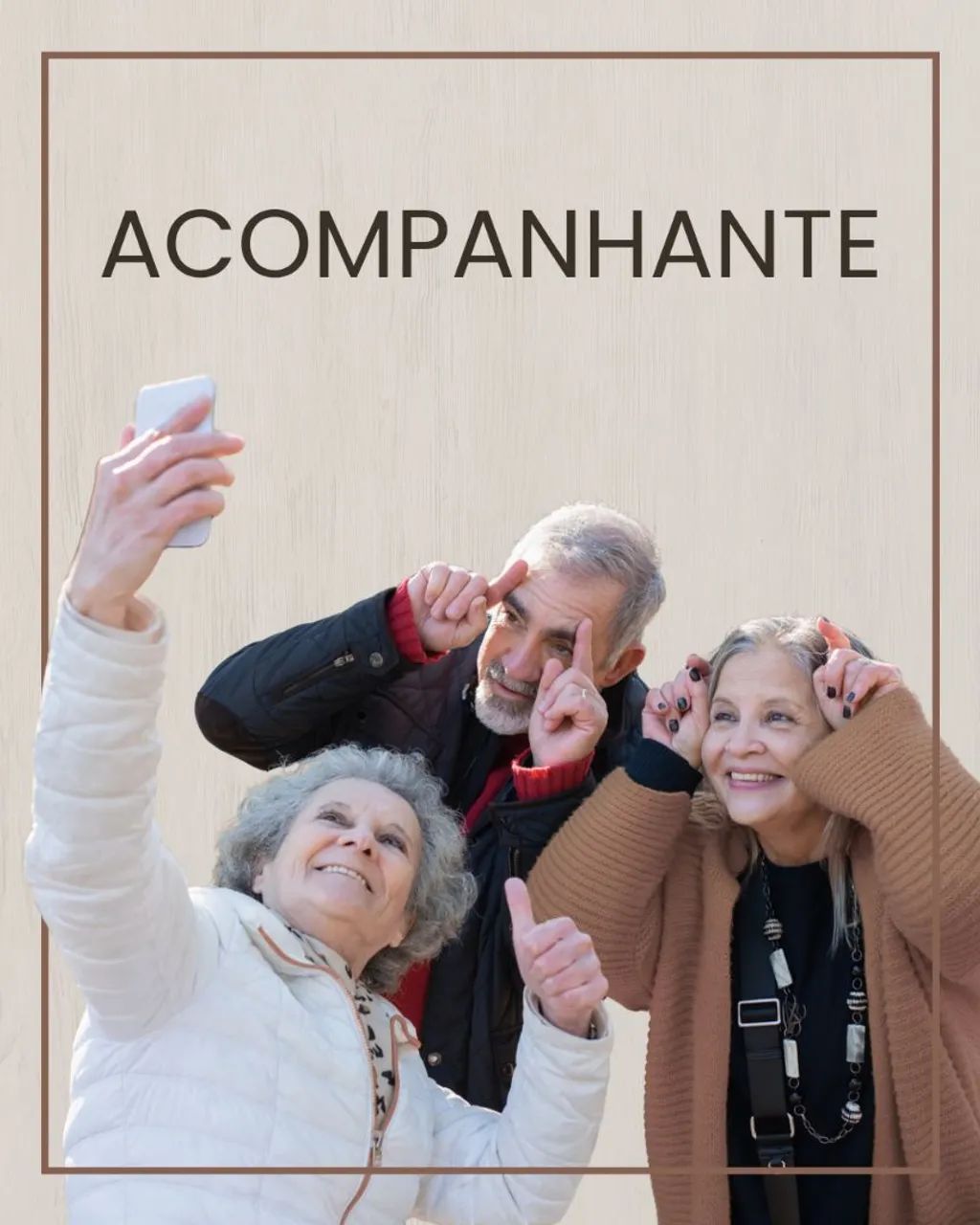 Acompanhe de idosos