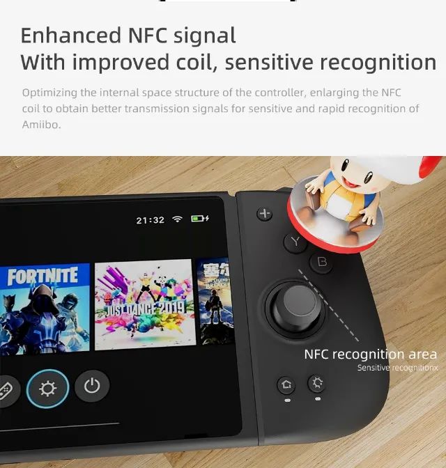 Joy-Cons MOBAPAD M6 HD Hall Effect NFC Amiibo para Nintendo Switch OLED Profissional - Foto 4