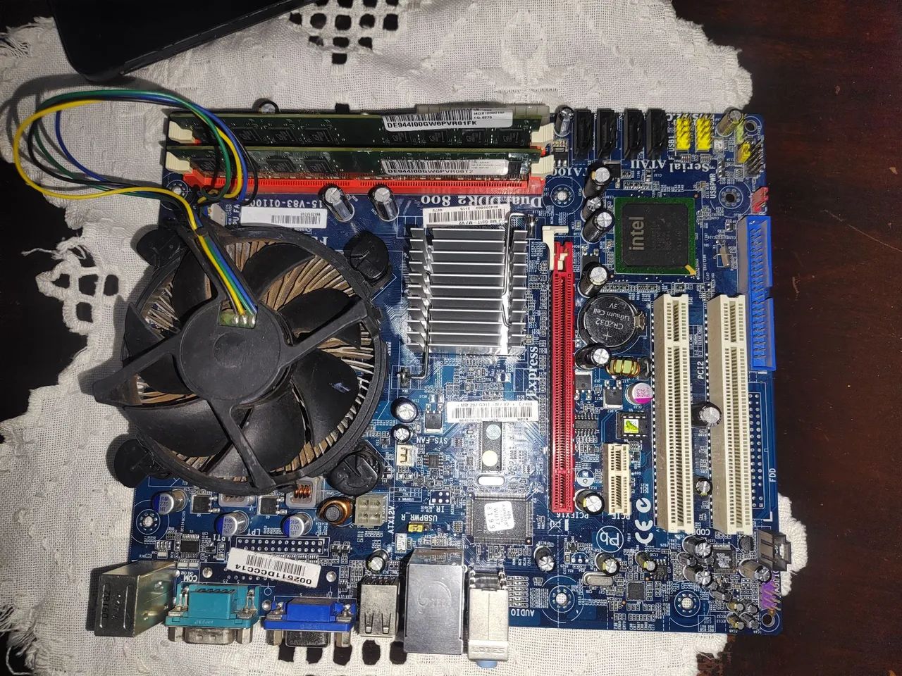 Kit processador, placa mãe e memória