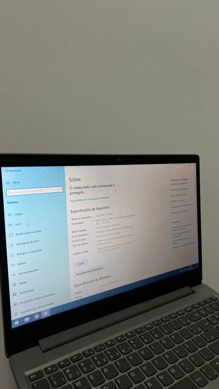Notebook Lenovo Ryzen 5